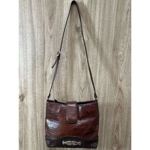 Marlo Handbags & Accessories Leather Brown Crossbody Shoulder Bag Purse